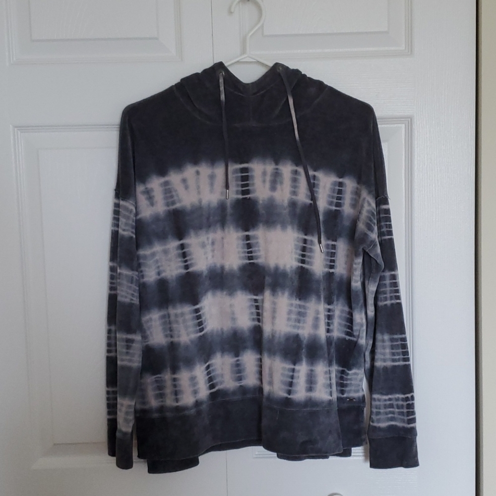 Tie dye velvet hoodie